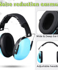 9 Pack Kids Earmuffs For Noise Reduction 29dB, blue earmuffs with adjustable headband and wide ear pads