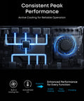 Prime Docking Station With Fourteen Ports For A Slick Triple 4K 60Hz Setup With DisplayLink 140W Max Power Delivery Cooling Fan