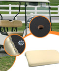 Golf Cart Seat Cushion Replacement With Simple Install Screws, Lightweight Seat Bottom for comfort and comfy rides, 38.39x18.11 in