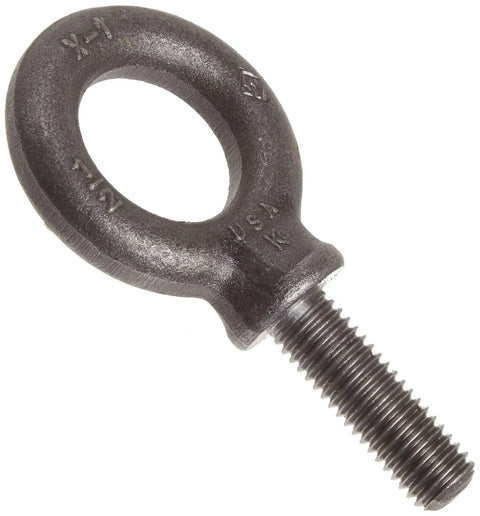 Half Inch Shoulder Eyebolt With 13 Threads Per Inch Four And One Thirty Second Inch Overall Length Forged Carbon Steel