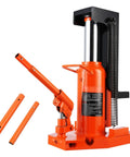 Heavy Duty Hydraulic Toe Jack Offering Five Ton Lift And Ten Ton Top Hoist For Shops And Factories Seamless Welded Steel close-up view.