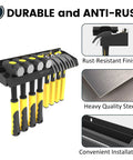 Go To Hammer Holder Wall Mount Storage Rack Organizer For Workshop Shed Garage And Home with durable metal construction.