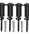 Four Sets Sliding Barn Door Track Spacers Kit With Heavy Duty Carbon Steel Wall Connectors Replacement Parts For Barn Door Hardware strong