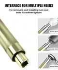 Extension Wrench Set High Torque Half Inch Metal Socket Tool System and adapters for various wrench types