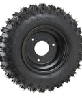 Two Pack 4.10-6 Tubeless Go Kart Tire With Rim, Heavy Duty Rear Tire Set For Go Karts, ATVs, Scooters, Quads, And 4 Wheelers, Includes Rims