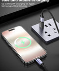 Image of 5 Pack Usb Data Blocker Adapter Usba To Usba Charge Only Security Dongle Stops Juice Jacking Lock In Your Private Files For Iphone Android And Tablet Black Zero Stress Travel Gear charging an Apple phone.
