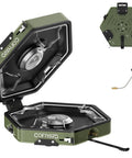 Open Propane Two-Burner Camping Stove With Carrying Bag And Gas Stove Pressure Regulator Folding Camp Stove Flick-Style Ignition