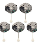 5Pcs SL68 Quartz Watch Movement Replacement Kit for DIY watch repairers, showing five compact metal bodies with winder stems.