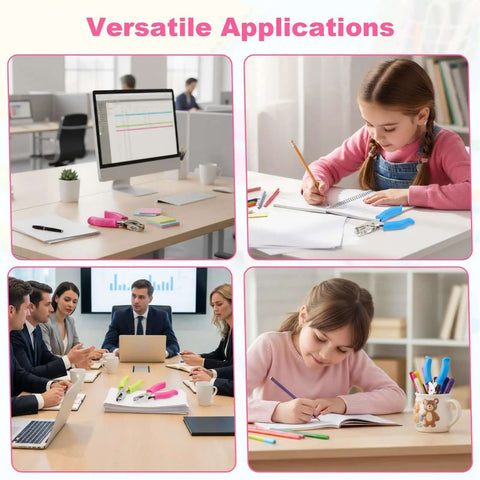 12 Pack Dope Cushioned Grip Single Hole Paper Punch in various settings including office, classroom, and crafting environments.