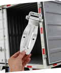 Heavy Duty Truck Door Hinge 210mm Double Ribbed Steel Industrial Vehicle Repair Hinge For Freezer And Cold Storage Doors