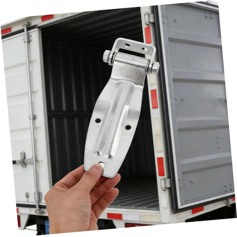 Heavy Duty Truck Door Hinge 210mm Double Ribbed Steel Industrial Vehicle Repair Hinge For Freezer And Cold Storage Doors