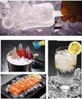 Top Tier 9.5 KG Automatic Stainless Steel Ice Cube Maker Machine Countertop Slick Housing showing clear ice in drinks, seafood.