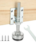 Heavy Duty Furniture Leveling Feet Set 8 Adjustable Load Levelers With Screws And Wrench 4.33 Inch Long