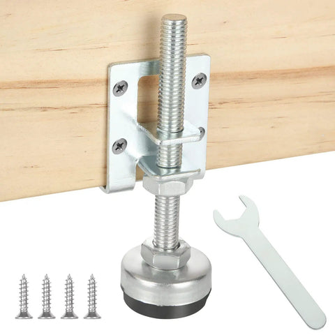 Heavy Duty Furniture Leveling Feet Set 8 Adjustable Load Levelers With Screws And Wrench 4.33 Inch Long