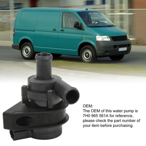 Auxiliary Coolant Water Pump 7H0965561A Electric Additional Engine Replacement For T5 1.9 To 3.2 Automotive Cooling System Parts Accessories Fitment