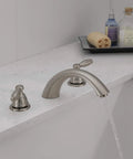 Two Handle Widespread Roman Tub Faucet Trim Kit Brushed Nickel Finish for 3 Hole 8 to 16 Inch Configurations Easy Install WaterSense