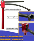 All In One Dirt Bike Tire Change Kit detail showing aviation aluminum and high-strength steel with precision gear teeth.