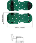 Lawn Aerator Shoes With Spikes For Soil Aeration Adjustable Straps And Heavy Duty Buckles One Size Fits All 13 Metal Spikes Per Shoe