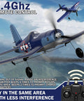 4 Channel RC Plane Ready To Fly Aerobatic Aircraft For Beginners With Easy Control And Stable Flight F4U Corsair Style RC Airplane