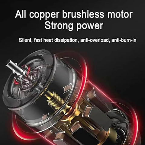 All copper brushless motor of High Performance Automatic Electric Wire Threader Machine With 550Nm Torque And High Speed 131 Fpm Threading.
