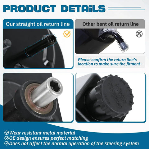 Power Steering Pump For MerCruiser Volvo Penta OMC Cobra Boats, Compatible With 3.0L 4.3L 5.0L 5.7L 5.8L 7.4L 7.5L 8.2L Marine Engines, Replaces 3888323 3850491 3850492, Delivers Smooth Steering And Reliable Engine Support
