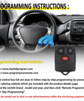 Keyless Entry Remote Key Fob For Ford F Series F150 F250 F350 Escape Expedition Explorer Ranger And More, 3 Button Replacement Pack Of 2, Easy Self Programming, Compatible With CWTWB1U331 CWTWB1U345 shown with programming instructions