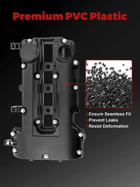 Engine Valve Cover For L4 1.4L 2013 2021 Encore 2011 2015 Cruze 2012 2020 Sonic 2015 2021 Trax 2011 2015 Volt With Oil Filler Cap Gasket And Bolts OEM Style 264968 Replacement