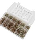 Heavy Duty Fuel Line Clip Set With 420 Manganese Steel Spring Wire Clips for 5mm to 14mm Hoses in storage box