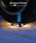 8 Pack Solar Deck Lights Outdoor Waterproof IP68 LED Pathway Markers For Garden, Driveway, Steps And Yard, under tire pressure test