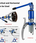 Hydraulic Gear Puller Set With 2/3 Jaw Bearing Puller Kit for Car Axles Pulleys And Wheel Hubs in vertical and horizontal use