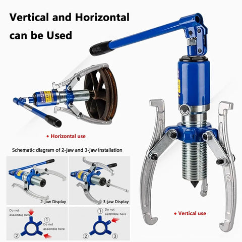 Hydraulic Gear Puller Set With 2/3 Jaw Bearing Puller Kit for Car Axles Pulleys And Wheel Hubs in vertical and horizontal use