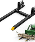 60 Inch Clamp On Pallet Forks For Tractor Bucket Built Tough With 2000lbs Capacity Quick Attach Skid Steer Loader with branches
