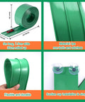 Customizable 15.75 Ft Flexible Race Track For Kids With 4 Cars And 6 Suction Cups showing green TPE material and suction cups