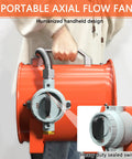 12 Inch Explosion Proof Portable Beast Of A Blower Extractor Fan With 790W Motor and detailed control switch