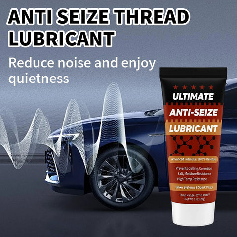 Front-view tube of Ultimate Anti-Seize Lubricant, 1 oz, brown-orange label for automotive bolts and spark plugs