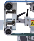 Heavy Duty 1x30 Belt Sander And Disc Grinder With Brushless Motor For Desktop Woodworking, showing detailed assembly of sanding mechanism.