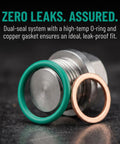Fix Those Strip Thread Blues Fast With This Super Duper Oversize Piggyback Oil Drain Plug Repair Kit In Smooth Stainless Steel, Includes O Ring And Hex Wrench For leak-free seal