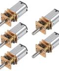 Five Pack Mini 6V Gear Motors Full Metal Micro Gearbox 500 RPM Slow Speed Drive For DIY Cars Robots Drones RC Toys Lightweight Easy Install Real Tough Stall Characteristics
