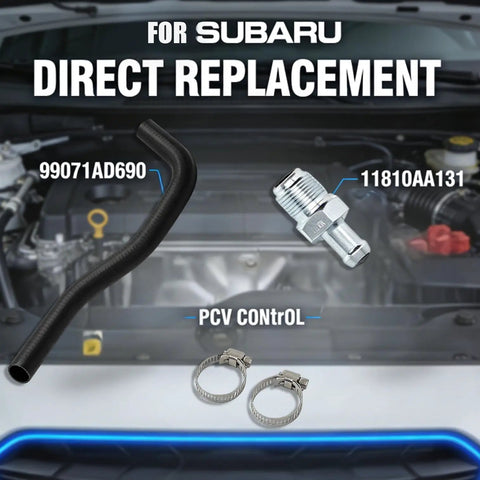 High Performance PcV Hose Kit And Control Valve Repair Set For Subaru Forester Crosstrek Impreza To Fix Leaks And Boost Engine Freshness, hose, valve, clamps