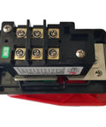 Top view of Beefy On Off Push Button Switch With Large Paddle Emergency Stop Cover Padlock Ready Lockable For 15A 220V 35A 380V Use.