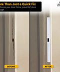 Interior Door Jamb Repair Kit Fix A Jamb 24 Inch For 1-3/8 Inch Doors, Easy Jamb Reinforcement For Cracked Frames before and after