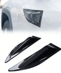 Badass Fender Vents For Tesla Cybertruck Paint Protection Cover With Simulated Carbon Fiber Abs Plastic To Guard Your Rig From Scrapes While Dropping Fresh Aero Styling That Makes Your Ride Turn Heads - close-up view of fender vents showing carbon fiber design