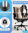 Office Chair Cylinder Replacement 5.5 Inch Travel Length Fits Most Chairs Heavy Duty Class 4 Gas Lift with dogs on a chair