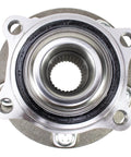 Front view of Two Piece Front Wheel Bearing And Hub Assembly Kit For Hyundai Sonata Tucson Veloster N And Kia Optima Sportage Including Front Driver Side And Front Passenger Side 2015 2019 2021 2022.