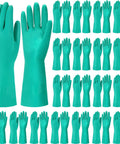 Heavy Duty 15 Mil Nitrile Gloves Twenty Pairs Pack Chemical Resistant X Large Work Gear for cleaning and protection