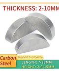 Tough A3 Steel Woodruff Keys For High Torque Uses In M2 To M10 Sizes Rust Resistant Design Keeps Gears Stuck Tight To Shafts For Reliable Power Transfer Without Slip Ups In Garage Builds Or Factory Equipment While Preventing Play And Wasted Energy, carbon steel woodruff keys, 2-10mm thick