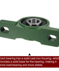 4 Pack Pillow Block Bearing 2 Inch Bore Self Aligning Cast Iron Base Mounted Bearing Block Insert For Shaft Support