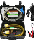 Open case showing 12V Electric Fuel Transfer Pump Kit With Case 30 GPH Inline Pump For Gasoline Or Diesel Self Priming With Filter