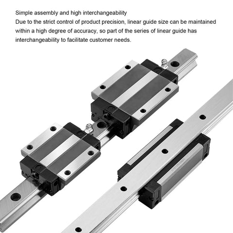 HGW20CC 300mm Linear Guide Rail With Premium Bearing Steel For Rock Solid Ultra Smooth Sliding And Micron Level Precision on CNC rail blocks