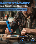 HARDELL cordless mini rotary tool kit, blue handheld tool with 69 accessories for engraving, sanding, polishing.